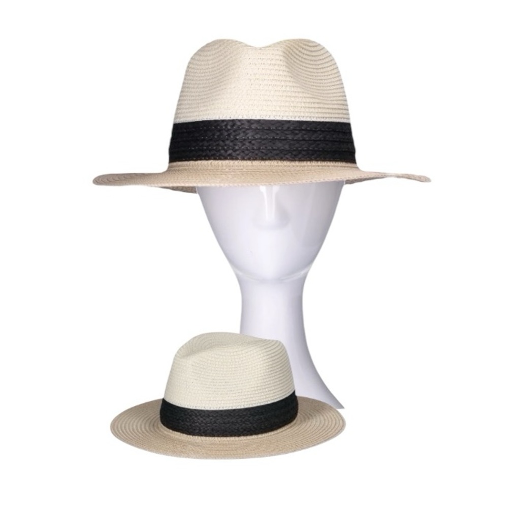 Fedora ColorBlock Straw Hat - Picture 3 of 9